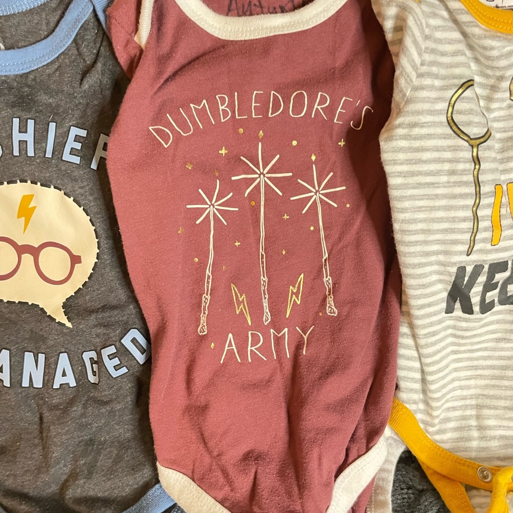 Harry Potter baby onesies size 3-6 months